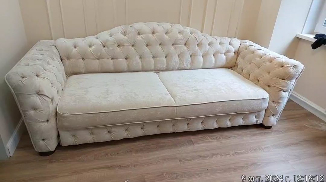 Замена обивки дивана на дому. Невьянск